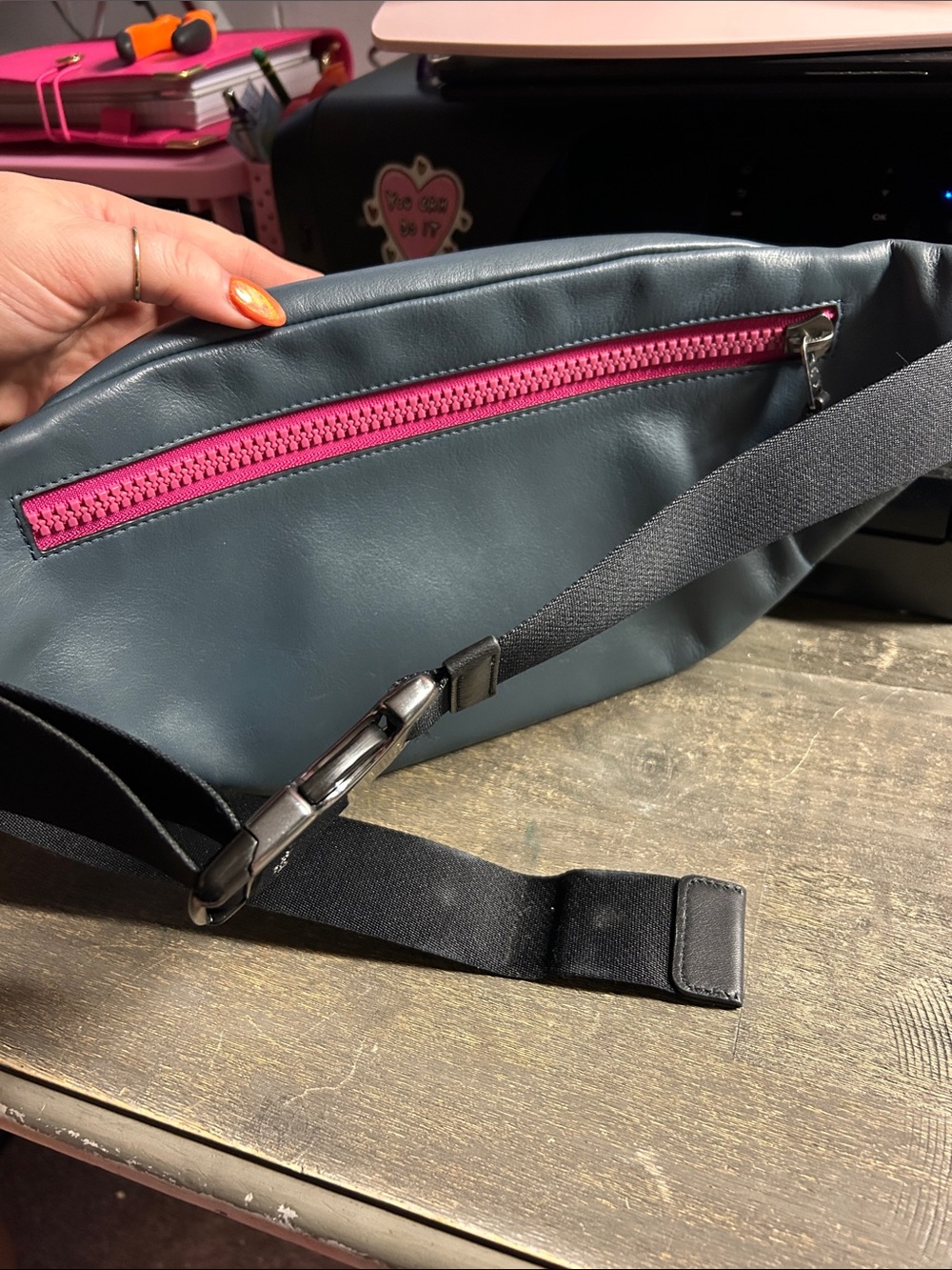 Vintage Vibes vibrant Coach Track Belt Bag in Colorblock Signature Canvas - Picture 3 of 4